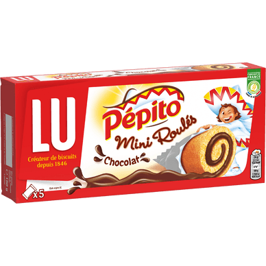 Gâteaux fourrés au chocolat mini roulés - 150gr LU