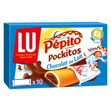 Biscuits barre fourrés au chocolat au lait Pepito - 295gr LU