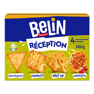 Biscuits apéritifs crackers réception - 380gr BELIN