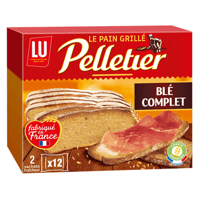 Pain grillé au blé complet Pelletier - 500gr LU