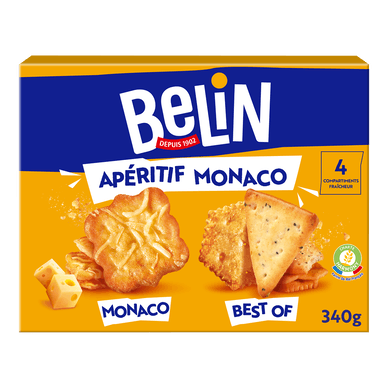 Biscuits apéritifs crackers Monaco - 340gr BELIN