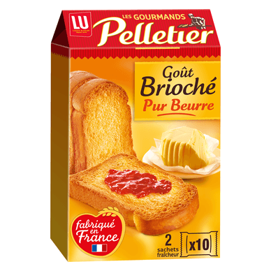 Biscottes goût brioché Pelletier - 260gr LU