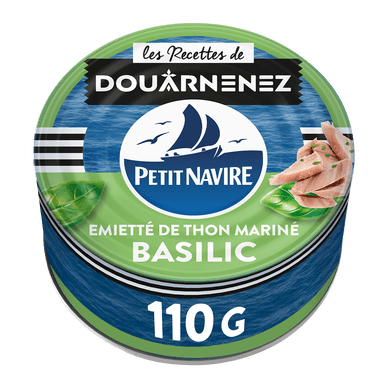 Émietté de Thon Le Mariné Basilic - 110gr PETIT NAVIRE