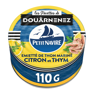 Émietté de Thon Le Mariné Citron & Thym - 110gr PETIT NAVIRE