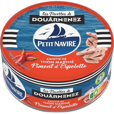 Emietté de thon Le mariné piment d'Espelette - 110gr PETIT NAVIRE