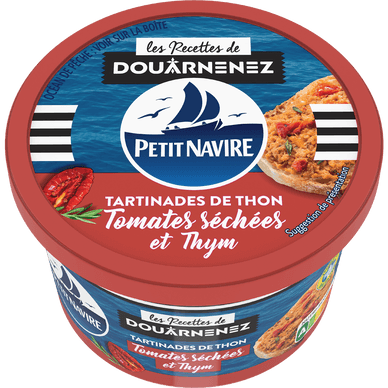 Tartinades de Thon Tomates Séchées & Thym - 125gr PETIT NAVIRE