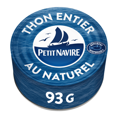 Thon albacore au naturel démarche responsable - 93gr PETIT NAVIRE