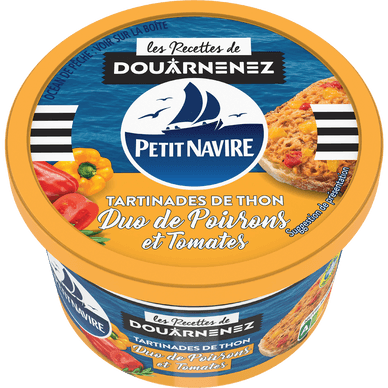 Tartinades de Thon Duo de Poivrons & Tomates - 125gr PETIT NAVIRE