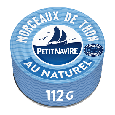 Morceaux de Thon au Naturel Démarche Responsable - 112gr PETIT NAVIRE