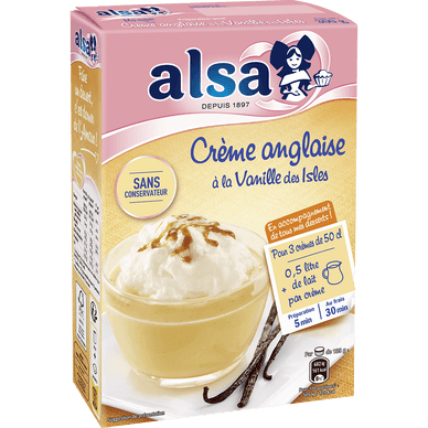 Préparation pour crème Anglaise à la vanille des Isles - 300gr ALSA