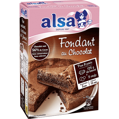 Préparation pour gâteau au chocolat Le Fondant de Mamie - 320gr ALSA