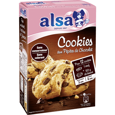 Préparation cookies pépites chocolat - 240gr ALSA