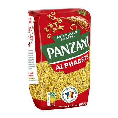 Pâtes à potage alphabet - 500gr PANZANI