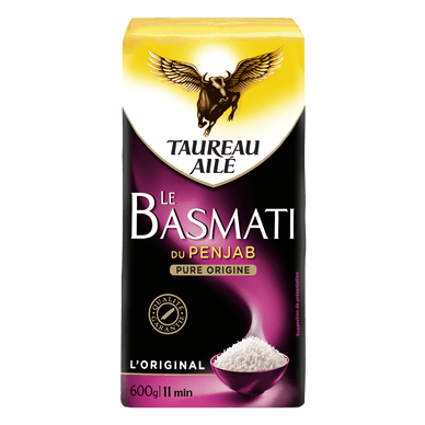 Riz basmati penjab long grain naturellement parfumé - 600gr TAUREAU AILE