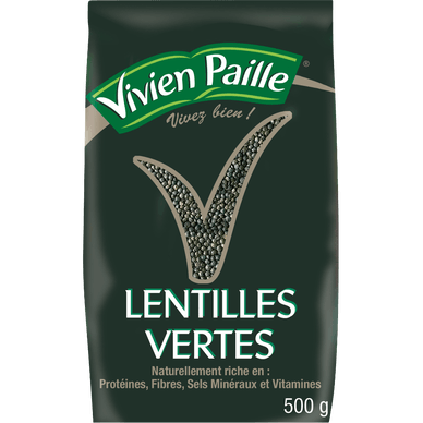 Lentilles vertes - 500gr VIVIEN PAILLE