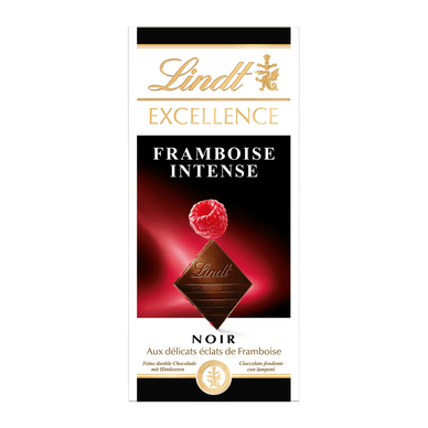 Chocolat noir framboise intense LINDT EXCELLENCE - 100gr LINDT