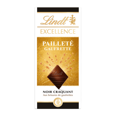 Tablette de chocolat excellence noir gaufrette - 100gr LINDT