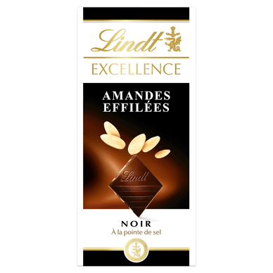 Chocolat noir et amandes effilées Excellence - 100gr LINDT