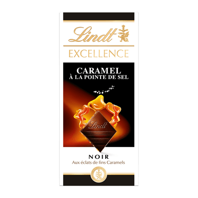 Chocolat noir 70% de caramel à la pointe de sel excellence - 100gr LINDT