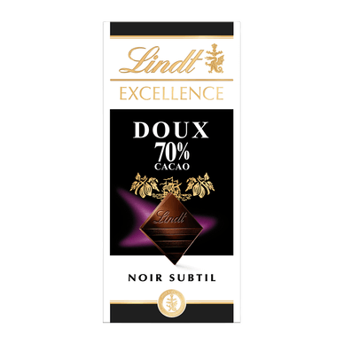 Chocolat noir doux 70% Excellence - 100gr LINDT