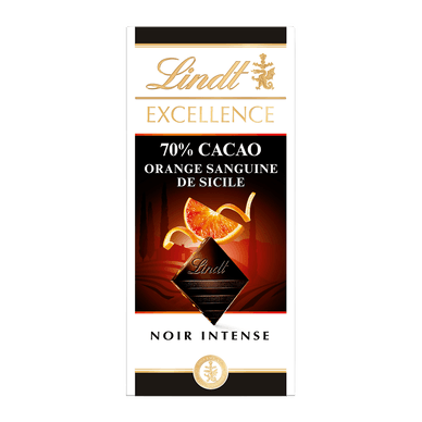 Excellence noir orange sanguine 70% - 100gr LINDT