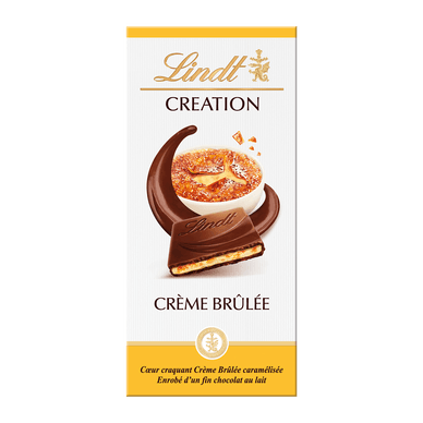 Chocolat au lait fourrée crème brûlée - 150gr LINDT