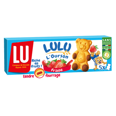 Gâteaux à la fraise L'Ourson - 300gr LU