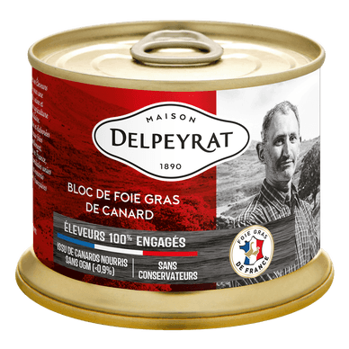 Bloc de foie gras canard Sud-Ouest - 160gr DELPEYRAT