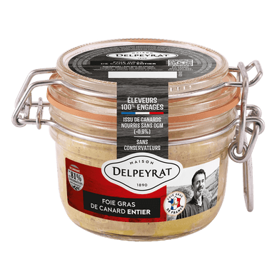 Foie gras canard entier Sud-Ouest - 125gr DELPEYRAT