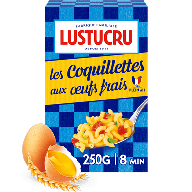 Coquillettes aux oeufs - 250gr LUSTUCRU