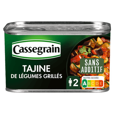 Tajine légumes grillés coriandre & raisins secs - 375gr CASSEGRAIN