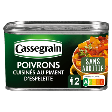 Poivrons cuisinés au piment d'Espelette - 375gr CASSEGRAIN