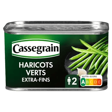 Haricots verts extra fins - Cassegrain - 220gr CASSEGRAIN