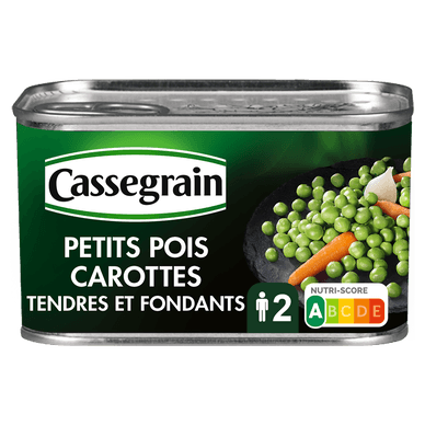 Petits pois carottes - 265gr CASSEGRAIN