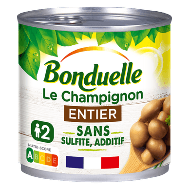 Champignons entiers sans sulfite - 230gr BONDUELLE