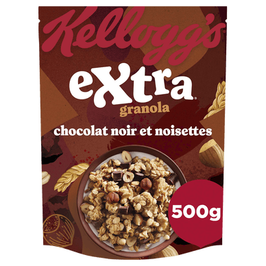 Céréales Extra KELLOGG'S Chocolat Noir Noisettes - 500gr KELLOGG'S