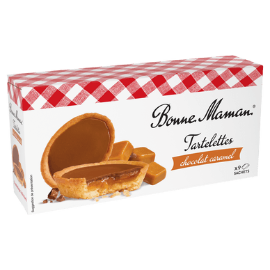 Biscuits Tartelettes chocolat au lait caramel - 135gr BONNE MAMAN