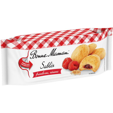 Biscuits Sablés au sésame et à la framboise - 150gr BONNE MAMAN