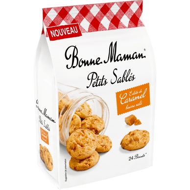 Petits sablés éclats de caramel beurre salé - 250gr BONNE MAMAN