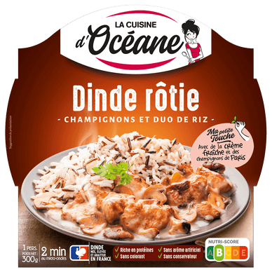 Dinde forestière et duo de riz - 300gr LA CUISINE D'OCEANE