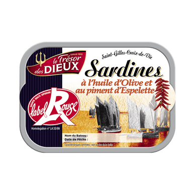 Sardines nos sardinières ont du coeur - 115gr LE TRESOR DES DIEUX