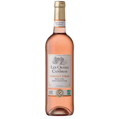 Vin rosé IGP Pays d'OC Cinsault Syrah - 750gr LES ORMES DE CAMBRAS