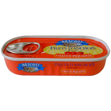 Filets d'anchois roulés sauce piquante - 50gr MICELI