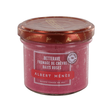 Crème de chèvre à la betterave et aux baies roses - 100gr ALBERT MENES