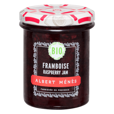 Confiture extra de framboise bio - 230gr ALBERT MENES