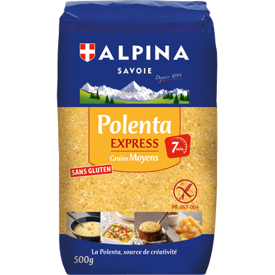 Polenta express grains moyens - 500gr ALPINA