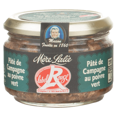 Pâté de campagne au poivre vert label rouge - 180gr MERE LALIE