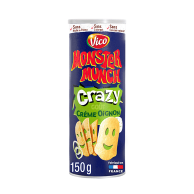 Chips tuiles apéritif goût crème oignon - 150gr MONSTER MUNCH