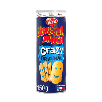 Chips tuiles apéritif original goût salé - 150gr MONSTER MUNCH