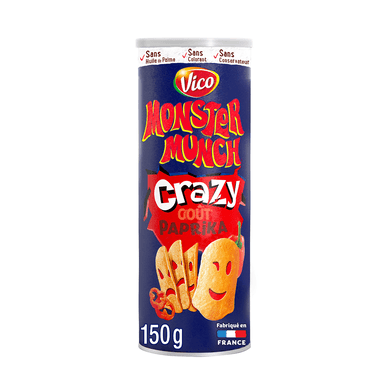 Chips tuiles apéritif goût paprika - 150gr MONSTER MUNCH